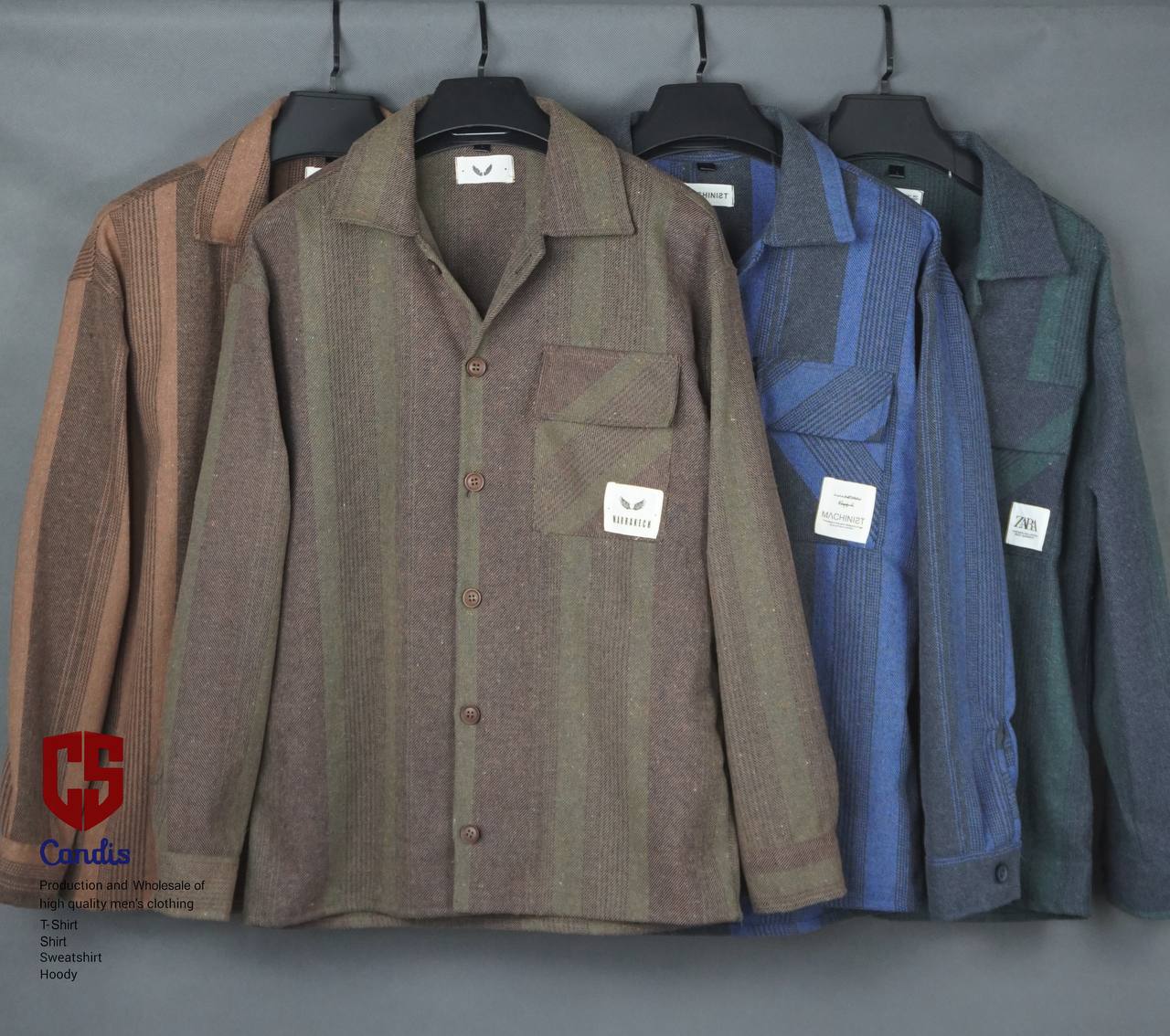 پیراهن مردانه کشمیر یقه انگلیسی
