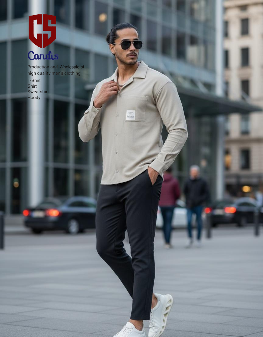 پیراهن مردانه یقه انگلیسی قواره لش